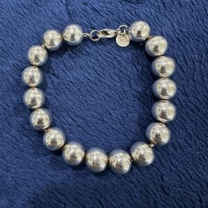 Tiffany & Co. Polished Silver Bead Bracelet